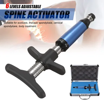 

KIFIT Chiropractic Adjusting Tool Spine Activator 6 Levels Single Head Medical Therapy Manual Instrument Massage Relaxation Tool