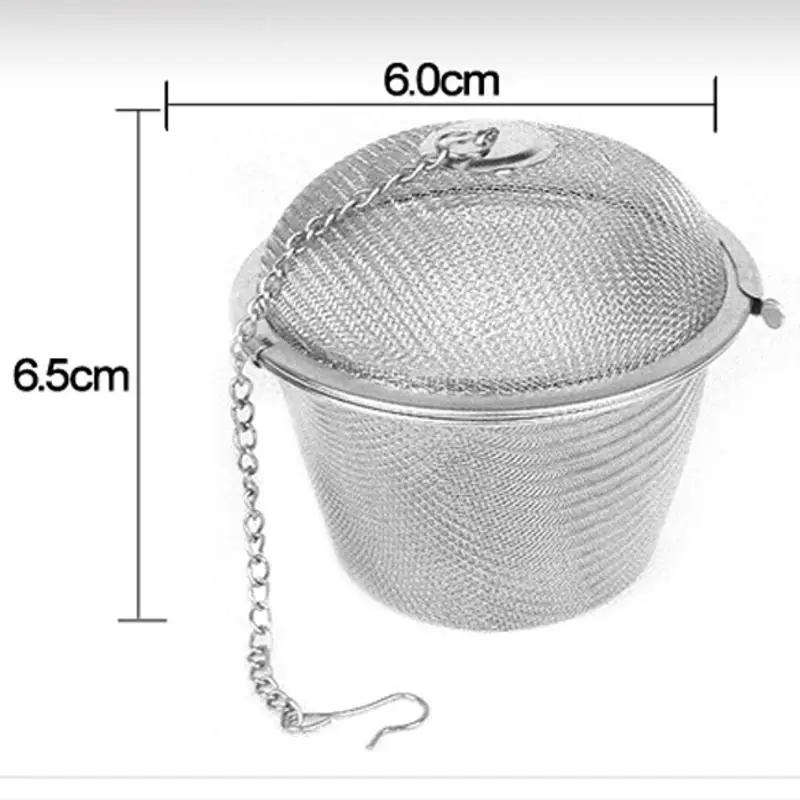 

45/55/65mm Stainless Steel Tea Infuser Locking Spice Tea Strainer Reusable Mesh Tea Ball Filter Loose Tea Spice Strainer