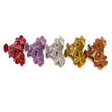 5 шт. Когти для волос небольшой свежий листок клевера акриловые разноцветные леденцы Декор заколки для волос Головные уборы зажимы для челюсти заколки