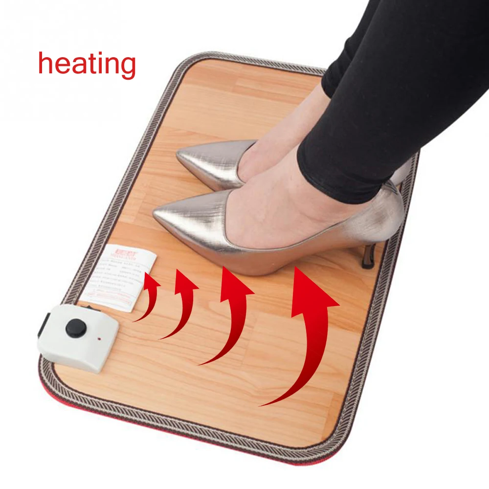  1pc 50*30cm Feet Warmer Adjustable temperature Electric Artifact US Plug Heating Mat Office Warm Fe