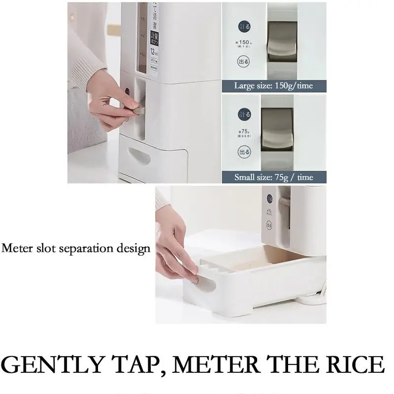 10 кг Многофункциональный измерительный рисовый цилиндр баррель влагостойкий насекомые герметичный контейнер для риса бытовой рисовой баррель
