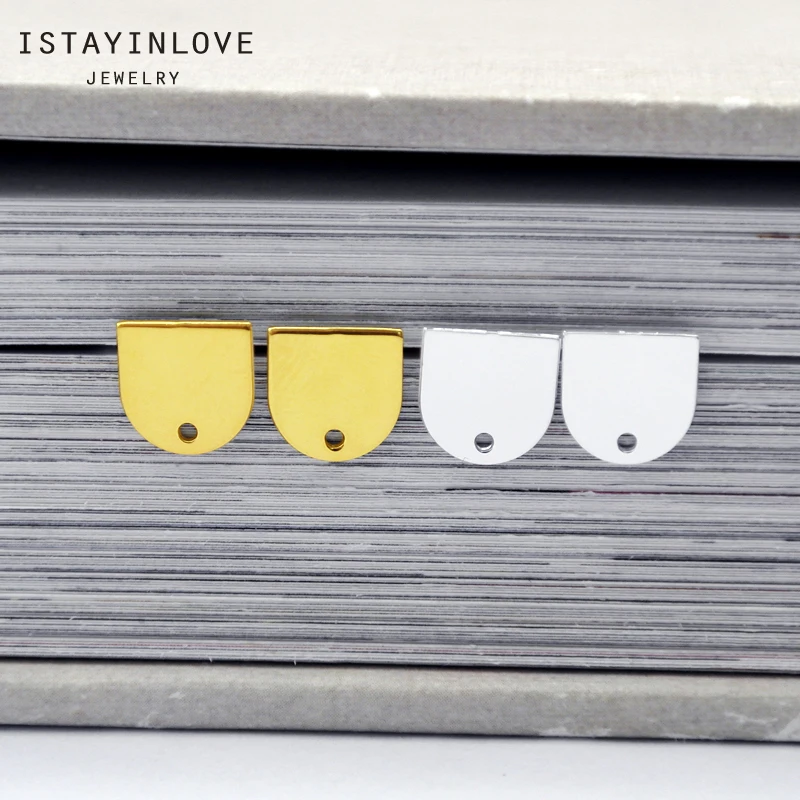 ISTAYINLOVE, ювелирные изделия, золото, серебро, латунные геометрические u-образные серьги-гвоздики для женщин, свадебный подарок, фиксаторы для серег ZEN185