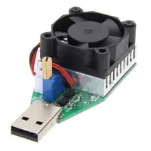 15 Вт RD промышленный класс электронный нагрузочный резистор USB интерфейс разрядки тест емкости аккумулятора метр с вентилятором регулируемый ток