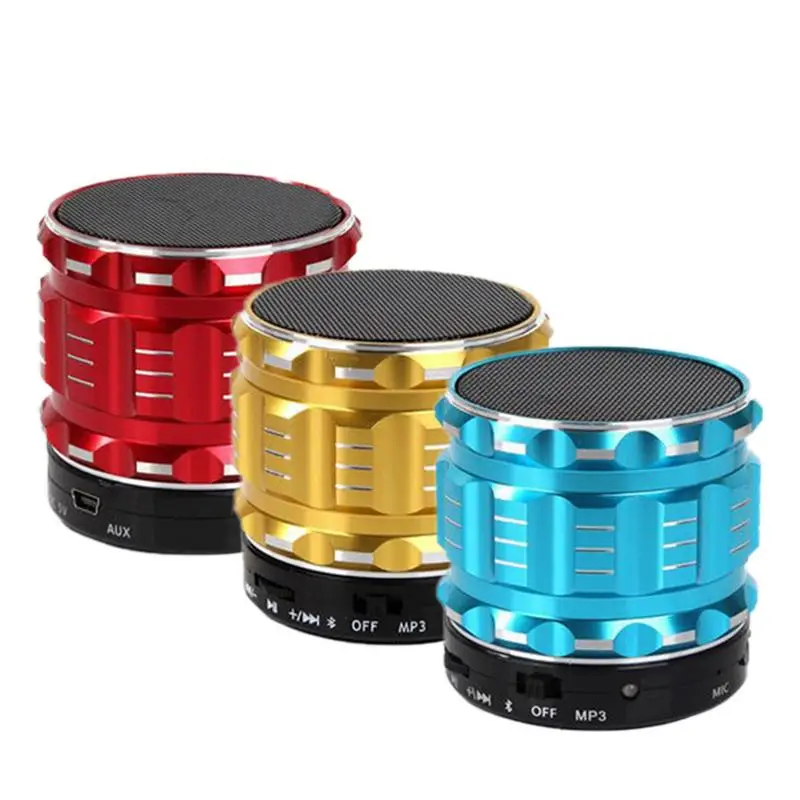 

Bluetooth Speaker Metal Wireless Mini Smart Portable Audio Subwoofer For Mobile Phones Tablets PC Outdoor Home Support TF U Disk