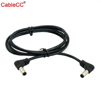 

Zihan DC Power 5.5 x 2.1mm / 2.5mm Male to 5.5 2.1/2.5mm Male Plug Cable 90 Degree Right Angled 60cm