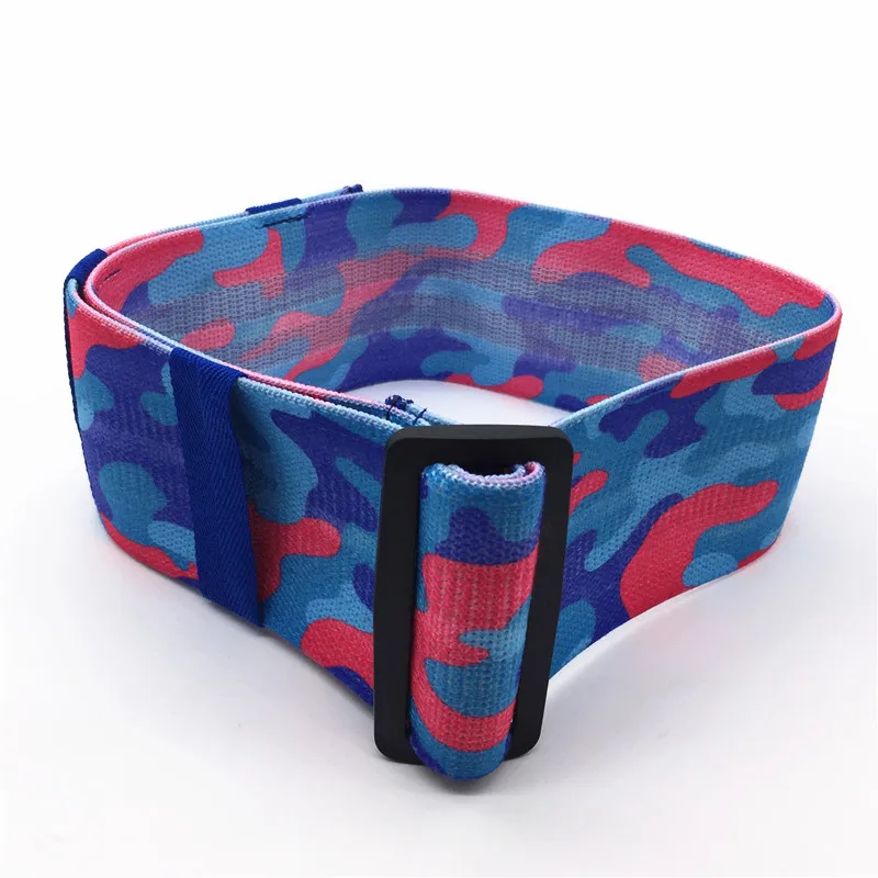 

adjustable hip resistance band fitness workout blue camo hip band