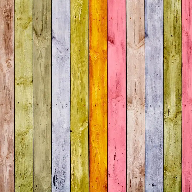 

Hot Sale Colorful Wood Camera Photo Studio Photography Backdrops Retro Art Cloth Studio Video Photo Background Home Decoration