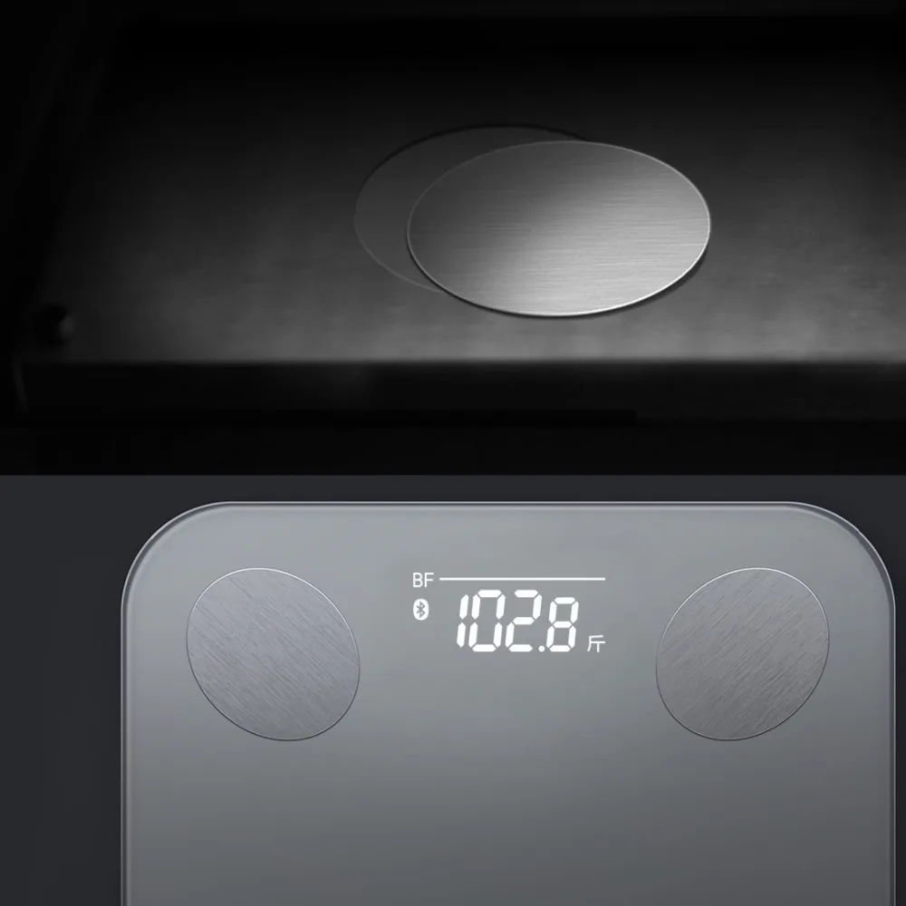  Original Xiaomi YUNMAI Mini 2 Balance Smart Body Fat Weight Scales English APP Control Hidden LED D - 32998610016