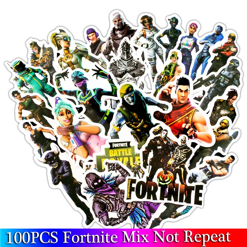 

100 PCS Game Sticker Pack Anime Animal Stickers Gifts for Children To Laptop Suitcase Guitar Fridge Bicycle Toy stickers Sets