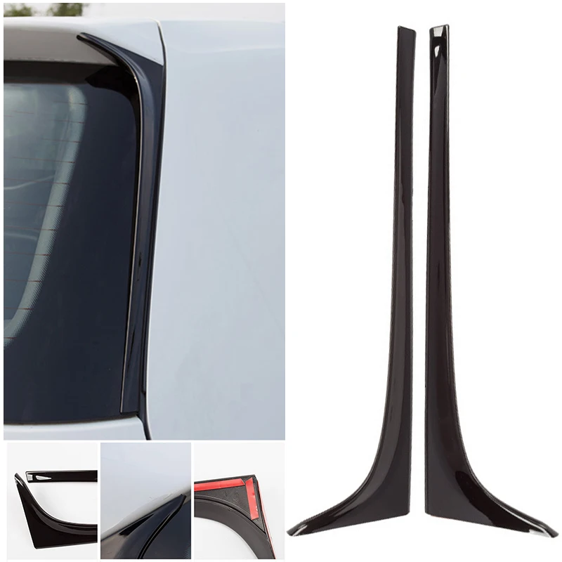 

Mayitr 2pcs Black ABS Plastic Car Rear Window Side Spoiler Wing For V-W G-OLF 7 MK7 GTD R 2014-2019