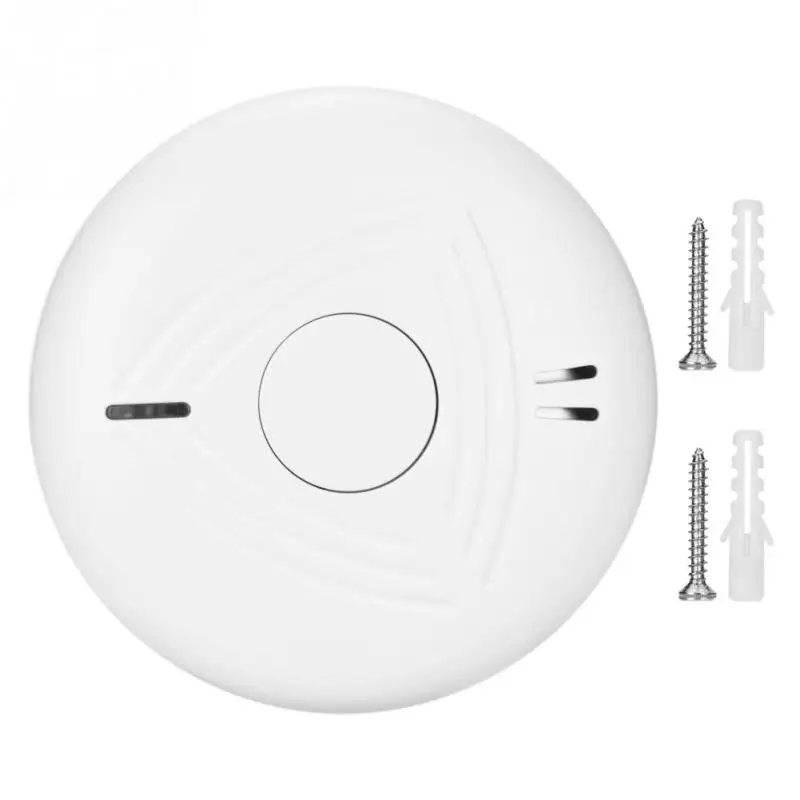 

Independent Wireless Fire Smoke Detector Smart Smoke Sensor Alarm with Red LED