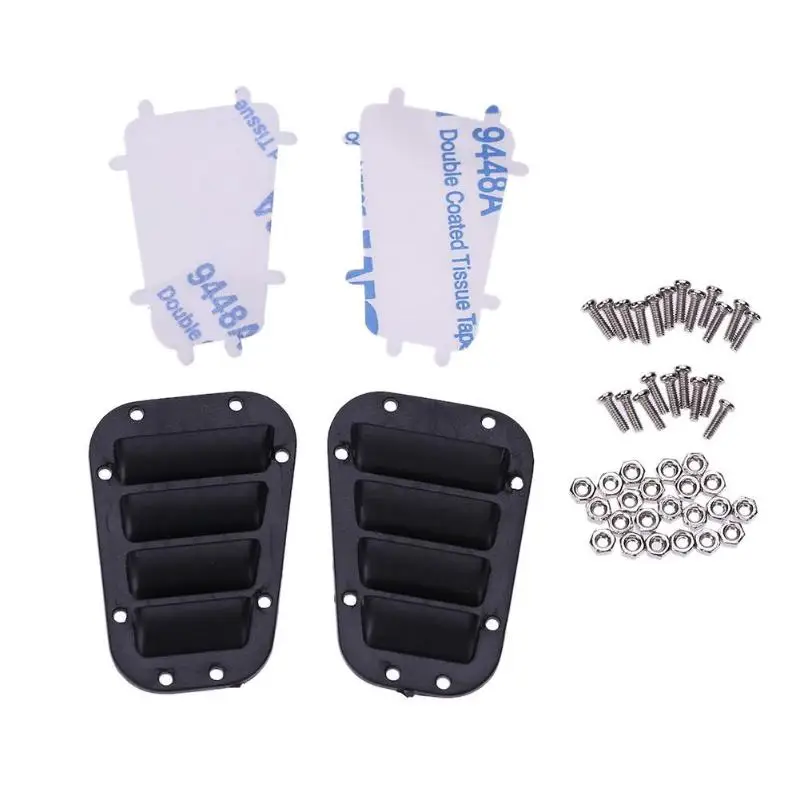 

2pcs TRX4 Black Plastic Intake Grille Cover for 1:10 RC Crawler Traxxas TRX-4 Refit Climbing Car Accessories Body Decoration