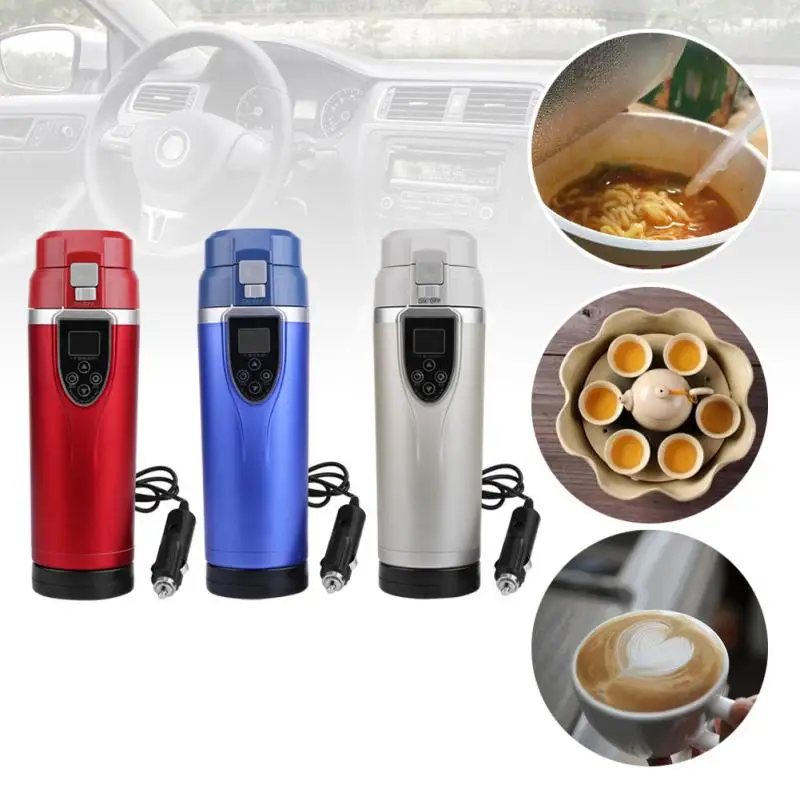 Travel Heating Cup Coffee Tea Boiling Mug Kettle Auto Accessories car
