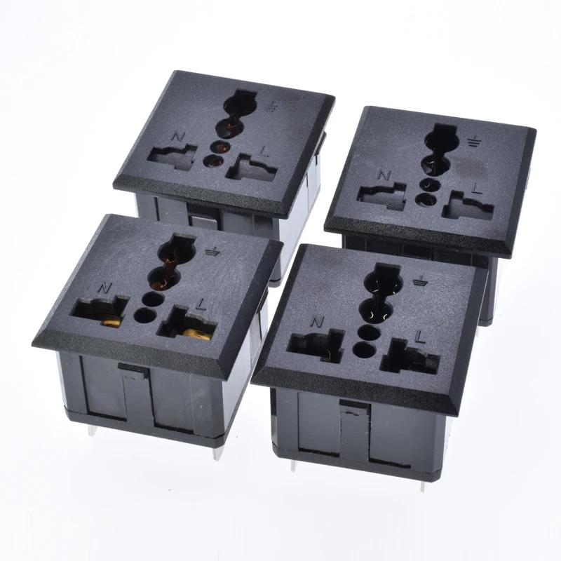 

AC power socket British standard embedded wall socket British PDU multi-function socket chassis cabinet SS-801