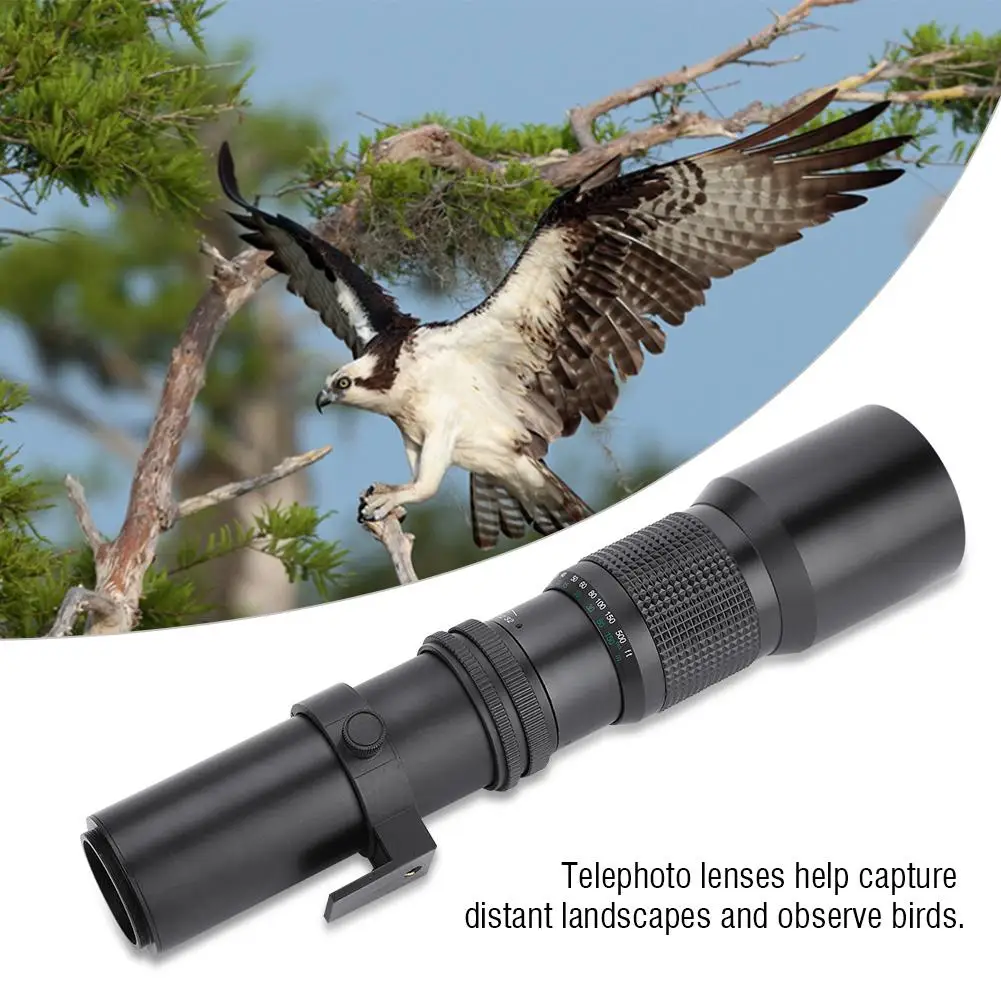 

500mm F8-F32 Manual Fixed Focus DSLR Telephoto Lens for Canon EF for Nikon F for Pentax PK for Sony A/E Mount DSLR camera Lens