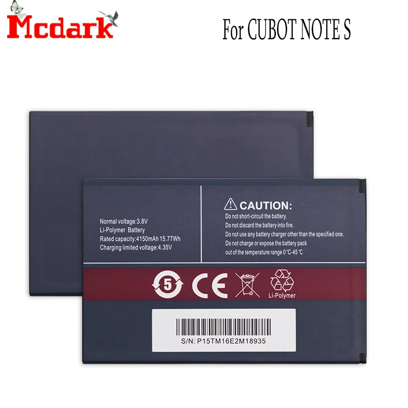 

For CUBOT Note S Battery Batterie Bateria ACCU AKKU 4150mAh