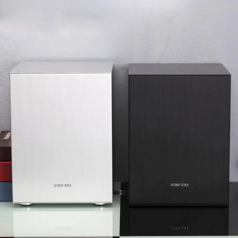 Алюминиевый Чехол для компьютера Jonsbo C2 настольный ПК изгиб Mini ITX/Micro ATX (245x215 мм) x