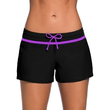 Пикантные для женщин низкой посадкой купальники для малышек пляжные брюки девочек Дамская шорты для серфинга девочек разделение купальник