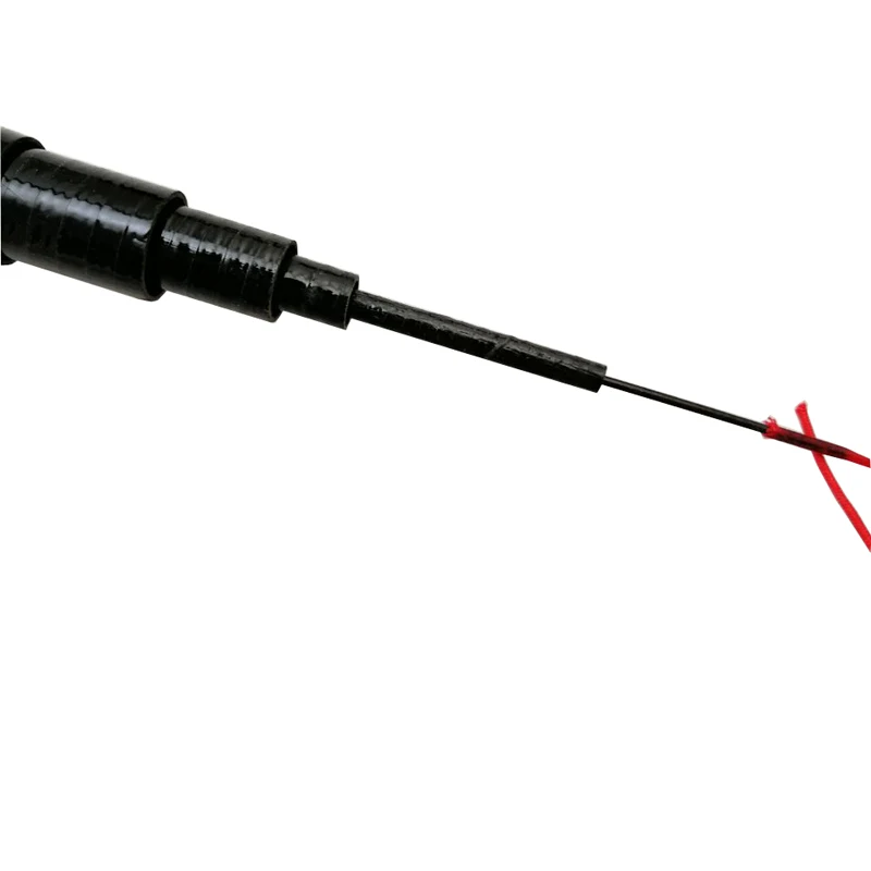 THEKUAI 2.7/3.6/4.5/5.4/6.3/7.2 متر تيار اليد القطب الصب تلسكوبي الصيد قضبان الأسماك معالجة قصبة صيد خشبية تيار اليد قضيب