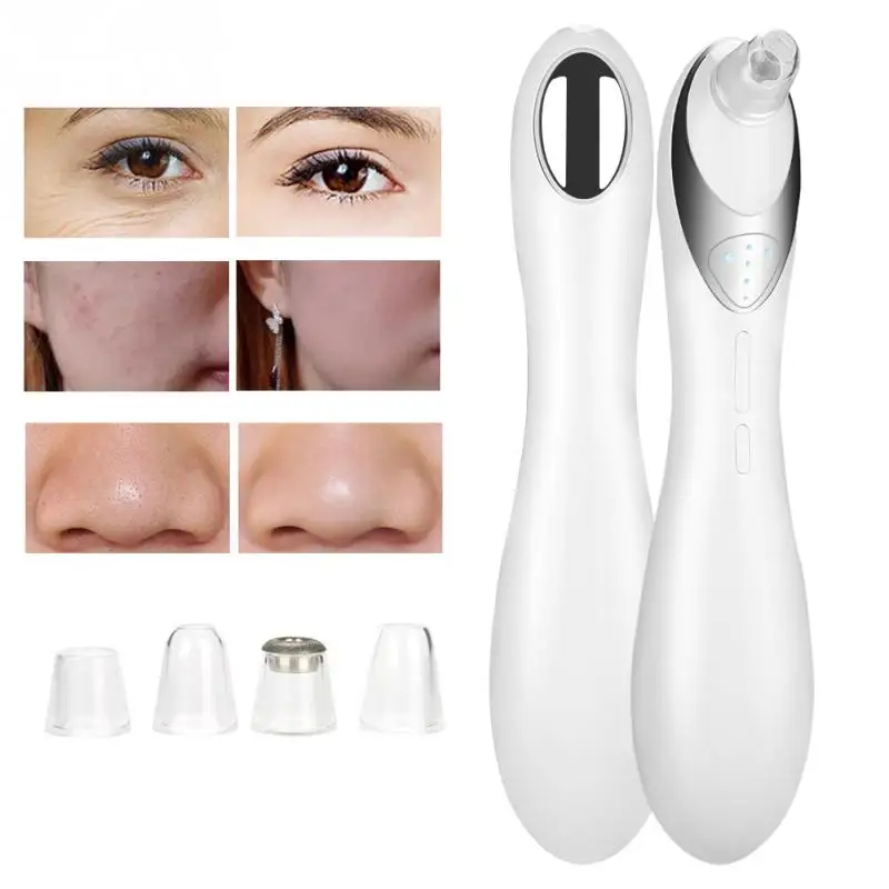 2 In 1 Electric Blackhead Removal Face Eye Massager Vacuum Pores Cleanser Pimple Suction Tool Clean | Красота и здоровье