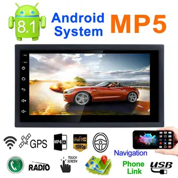 

2DIN Android 8.1 Car Radio Stereo Multimedia Play GPS Navigation Wifi Bluetooth USB Autoradio FM Audio Camera Car MP5 Player