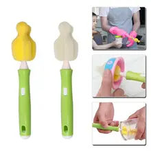 1 шт. Губка Кисть с пластиковой ручкой сменная Съемная детская бутылка кофе чай стеклянная щетка для чистки чашек Кухонный инструмент для очистки