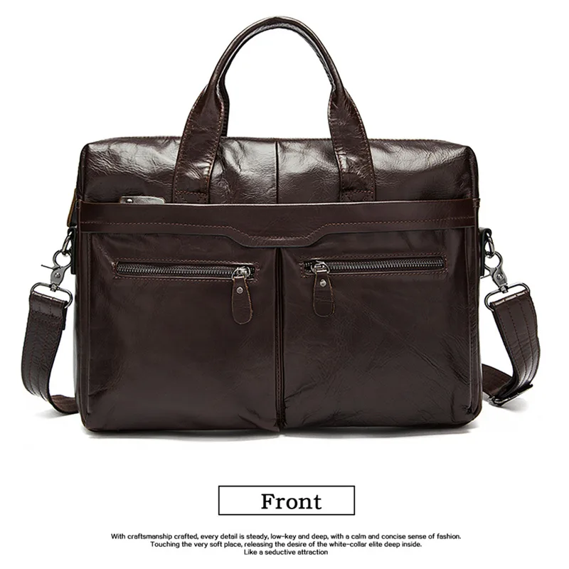 جديد حقيبة الرجال حقائب جلدية الرجال أكياس جلد طبيعي الكتف Crossbody أكياس حقيبة لابتوب رجل الأعمال حقيبة حقيبة يد