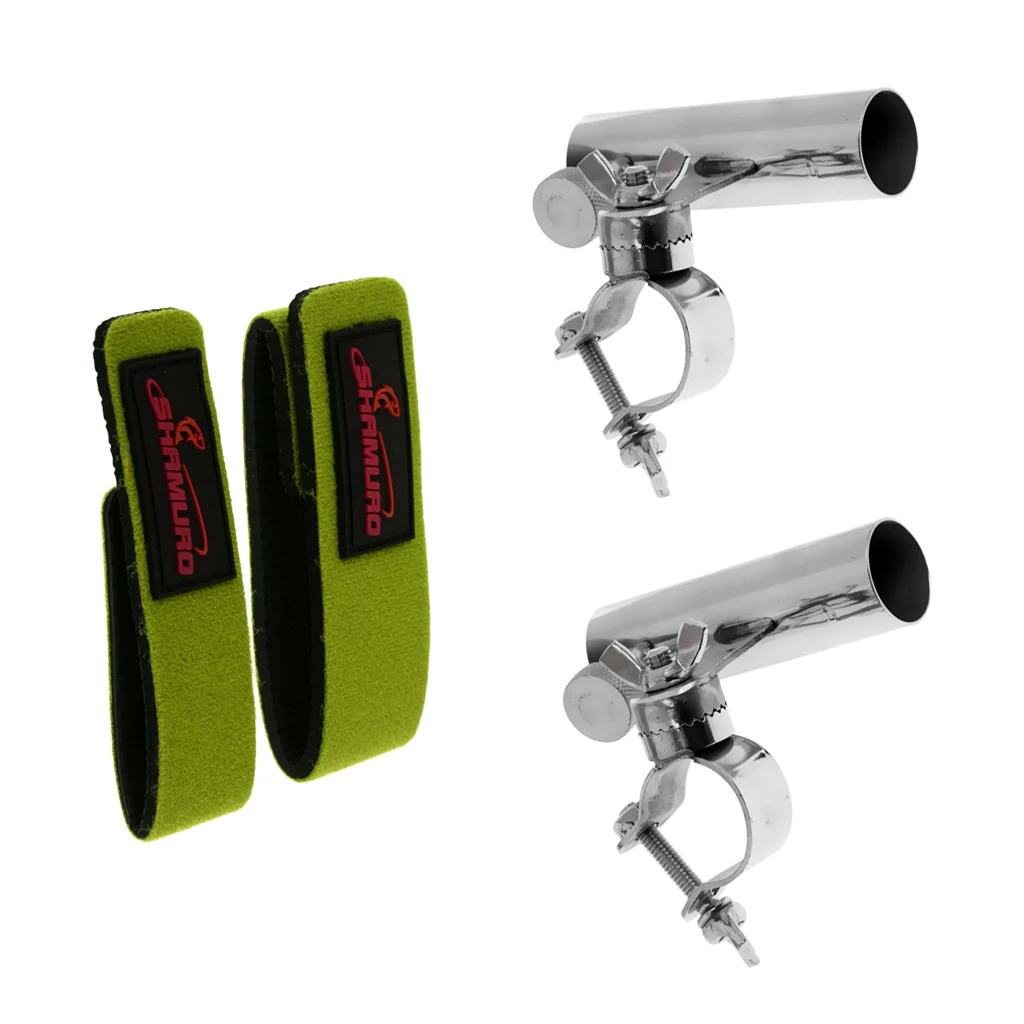 

Fishing Rod Tie Tackle Belt Strap Elastic Wrap Bands + Fishing Rod Pole Holder Bracket Rest Boat Fishing Tools Accessories