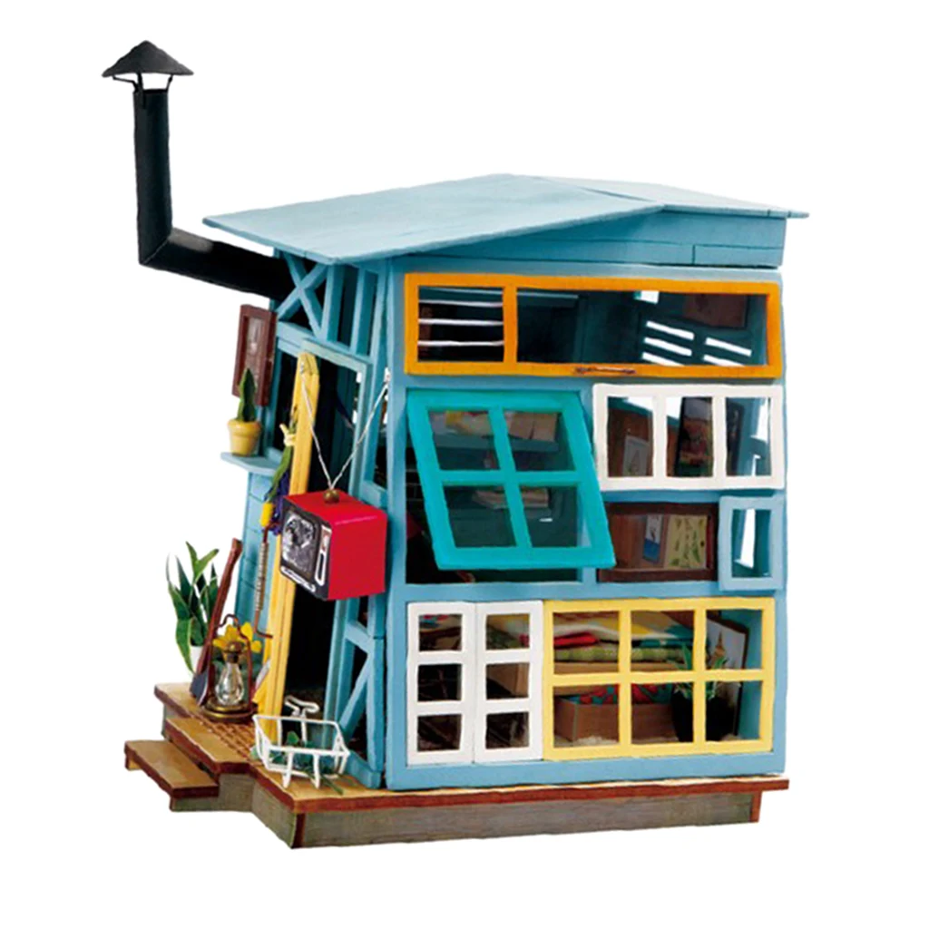 1:24 набор для кукольного домика миниатюрный DIY набор для спальни лучший подарок на день рождения для подростков развивающие игрушки
