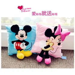 Disney 1 шт. 38X34 см 3D disney мультфильм Минни Микки 45 см x 45 см Наволочки чехол заполнения подарок на день рождения моющиеся Pillowcas