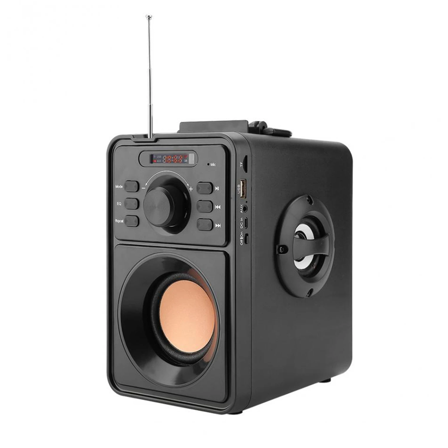 Cena Ręczny głośnik Stereo bezprzewodowy Bluetooth cyfrowy głośnik Lcd głośnik na zewnątrz obsługa tf usb Aux Fm pilot