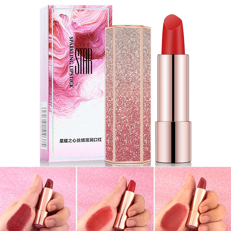 

ICYCHEER Waterproof Lipstick Matte Red Lipstick Moisturizing Smooth Lip Sticks Long Lasting Lipstick Matte Batom
