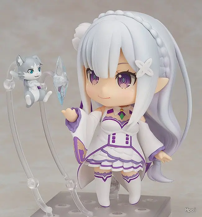 Экшн фигурка GZTZMY Emilia Re Zero Q Version фигурки из японского аниме Re: жизнь в другом мире