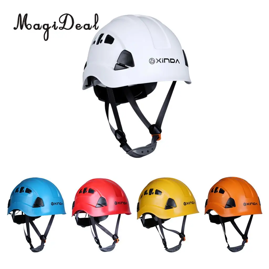 MagiDeal Professional Men Women Rock Ice Climbing Helmet Caving Rappelling Rescue Hard Hat for