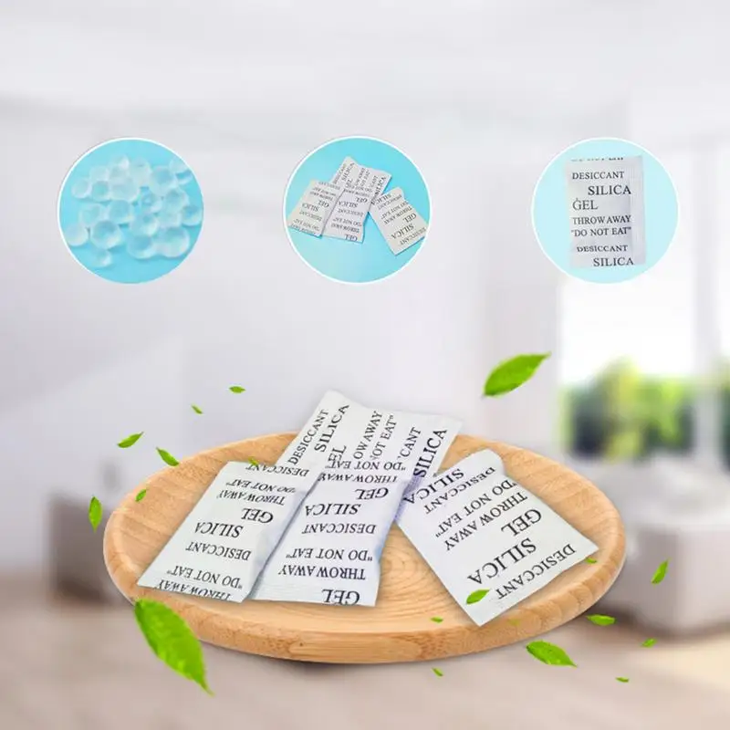 

50PCS Desiccant Transparent Silica Gel Dehumidification Package Moisture-proof Safety Food Crafts Available Particles
