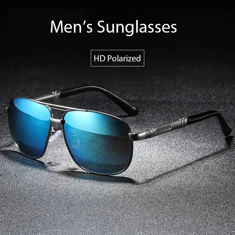 

BAVIRON 2019 New Pilot Polarized Sunglasses Men 100% uva uvb Retro Male Sun Glasses Driving Sunglasses Man Aviatation Drop Ship