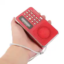 Мини Портативный аудио радио сзади клип цифровой MP3 плеер Динамик AUX SD TF fm-радио открытый Walkman для старейшин подарок