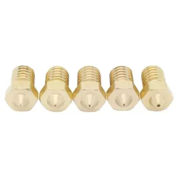 

5 Pcs 0.2/0.3/0.4/0.5/0.8mm Brass Nozzle for 1.75mm 3D Printer