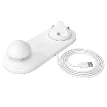 

Qi Fast Wireless Charger Fast Charge Phone Holder With Jack For Iphone X / Xs / Xr / Xs Max For Samsung Galaxy S9 / 8 Mushroom