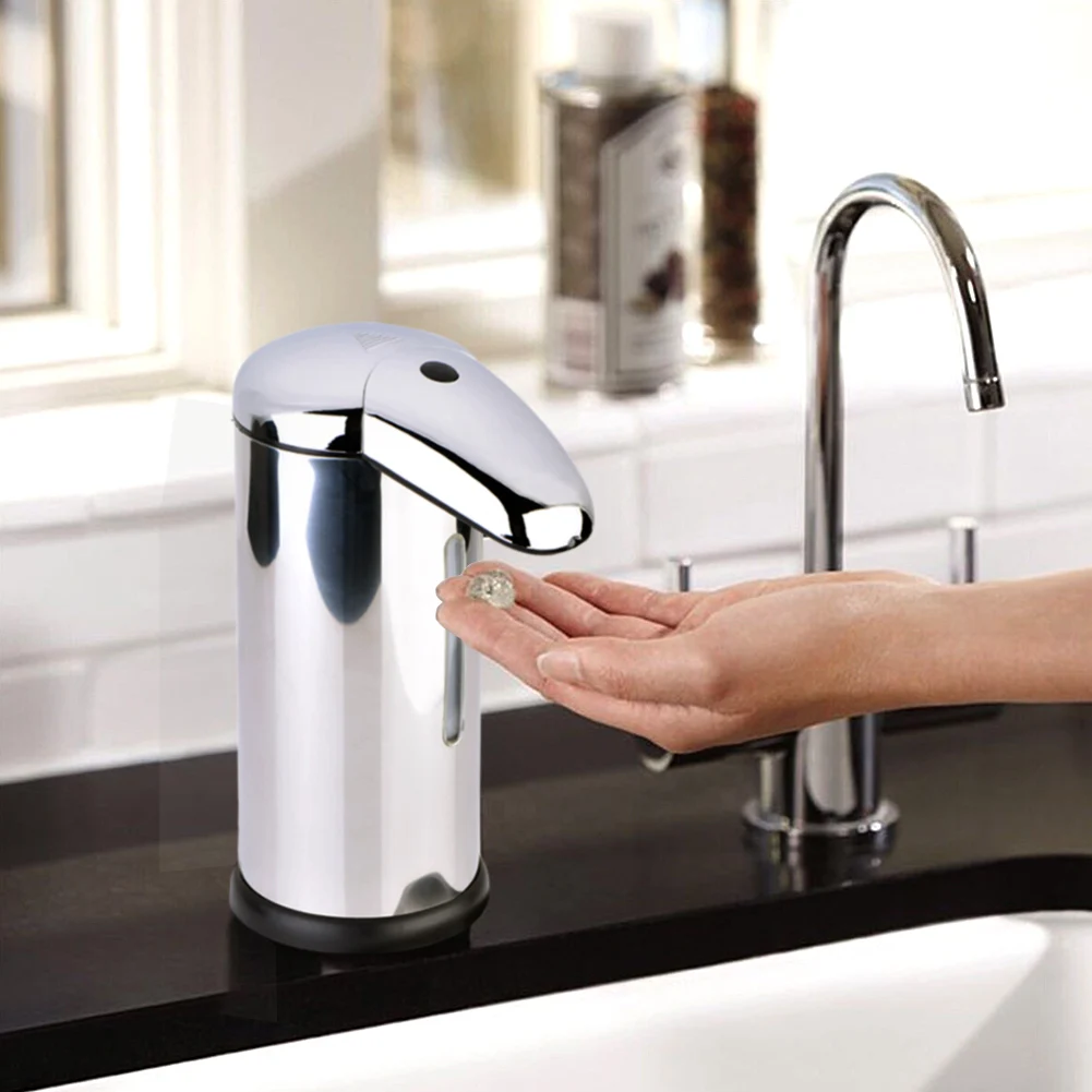 

Automatic Sensor Cordless Soap Dispenser Touchless foam soap Sanitizer Container w/ Waterproof Base For Kitchen Bathroom