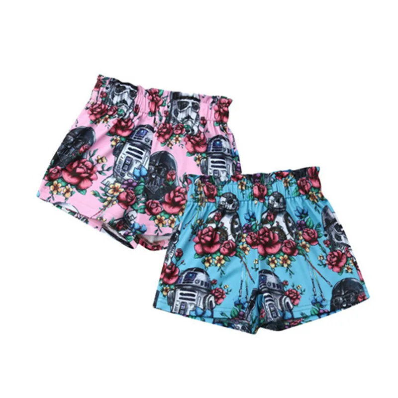 

Summer New Hot Toddler Baby Kid Girls Boys Cotton Floral Shorts Elastic Waist Pants Bloomers Toddler Girl Short Pants Fashion