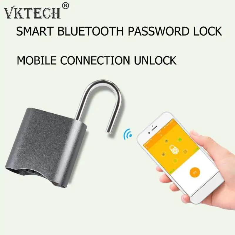 

Mini Smart Bluetooth Password Lock Phone APP Padlock Anti Theft Door Lock Waterproof Dustproof Keyless Lock