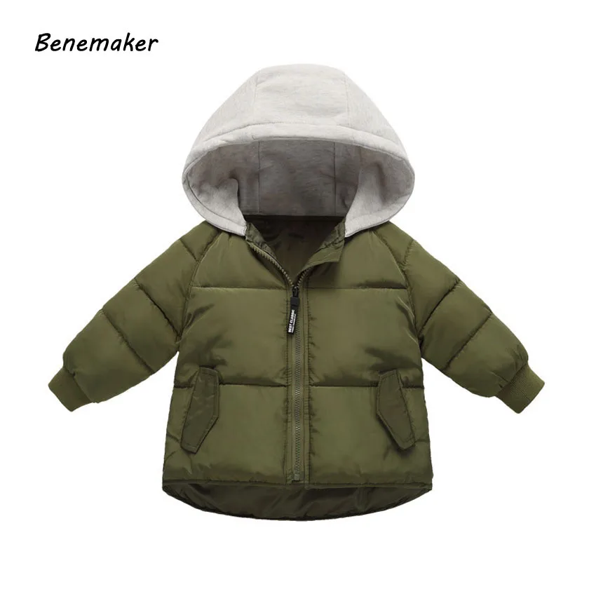 Benemaker/Детские зимние куртки комбинезоны парки для мальчиков и девочек ветровка