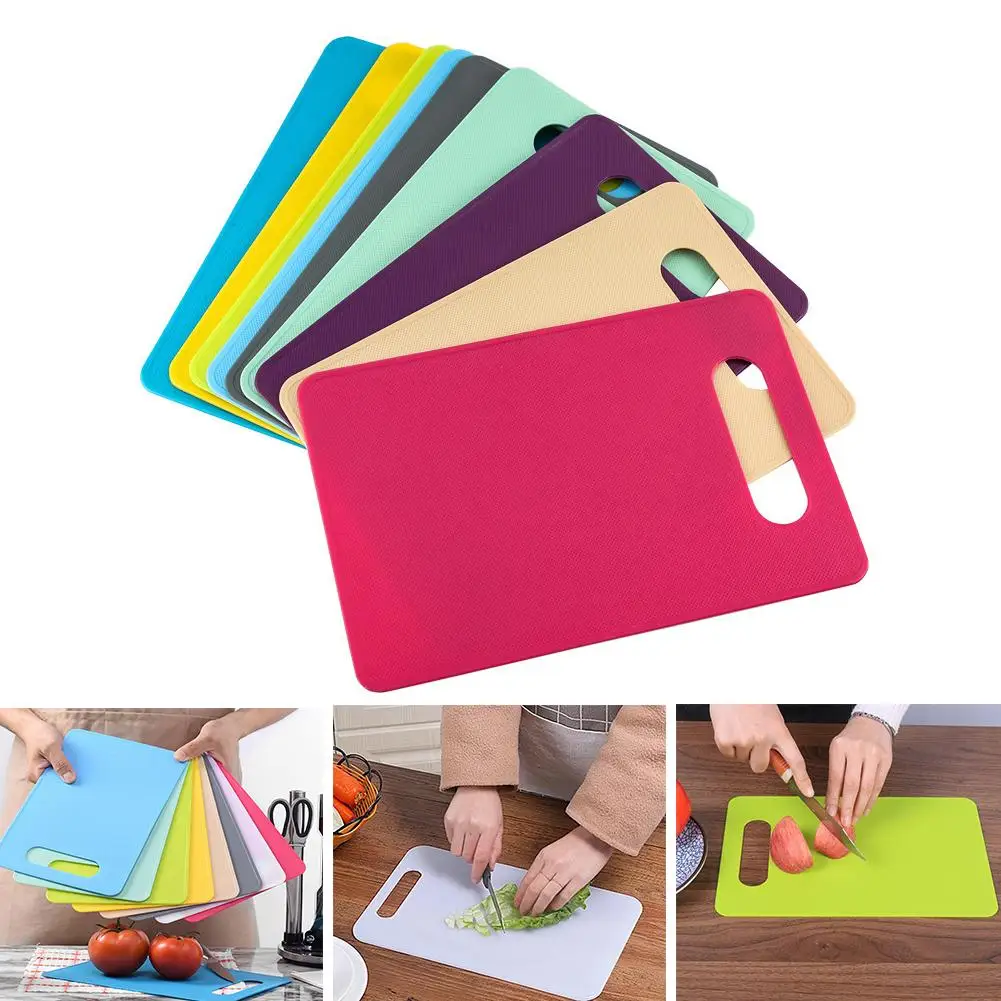 Nonslip Plastic Chopping Board Food Cutting Block Mat Tool Kitchen Cook Supplies 29cm x 19cm 0.23cm | Дом и сад