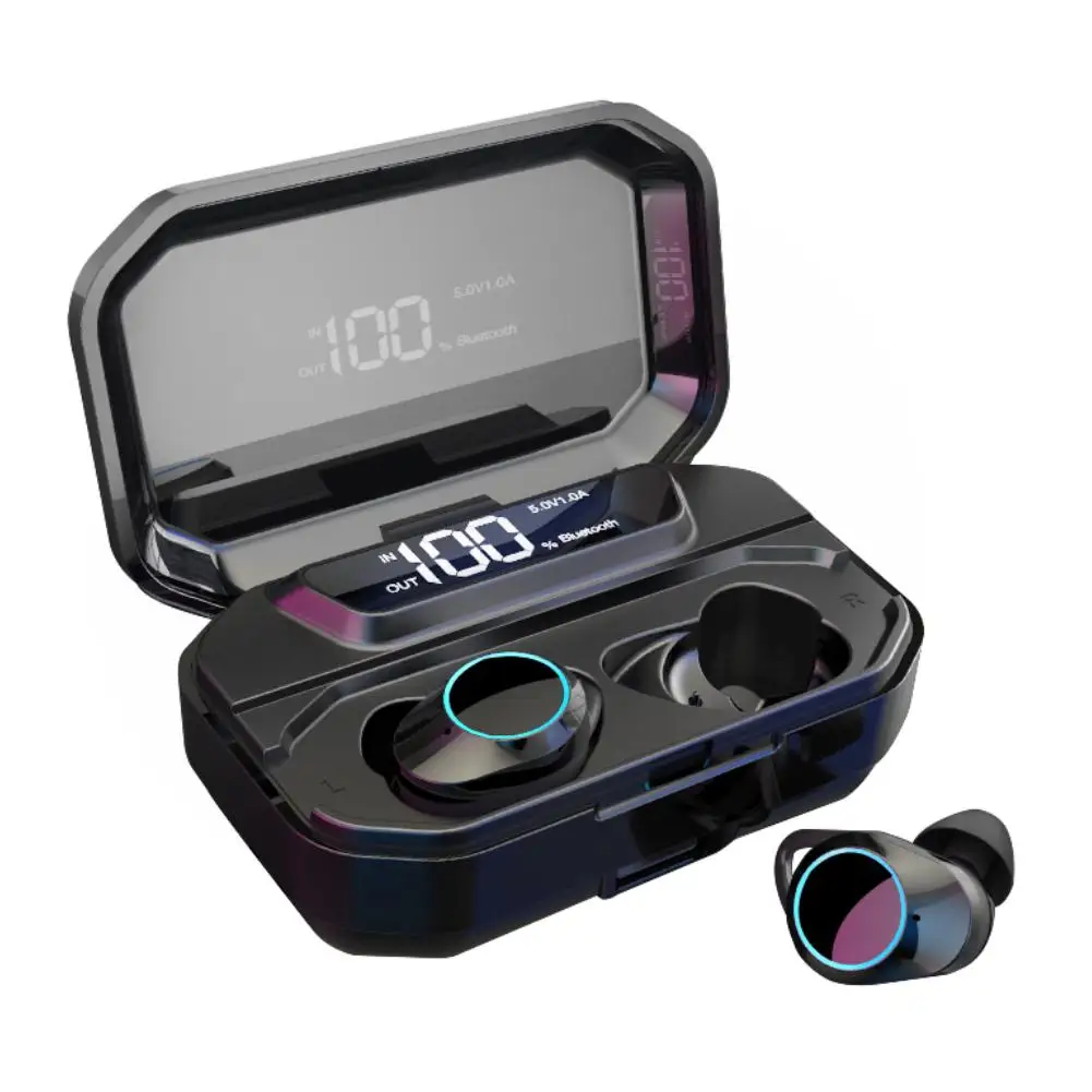 Bluetooth5.0 Earbuds Touch Control Dual In-ear Smart Digital Display IPX6 Waterproof Bluetooth Headset With Charging Case Bluetooth5.0 Earbuds Touch Control Dual In-ear Smart Digital Display IPX6 Waterproof Bluetooth Headset With Charging Case