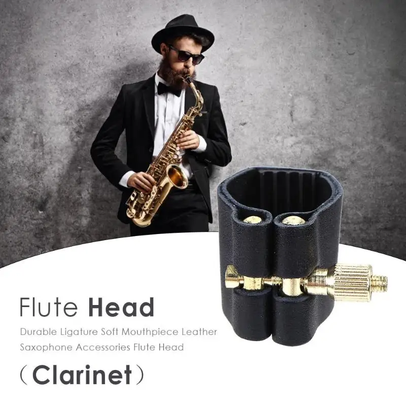 

Saxophone Ligature Soft Mouthpiece Leather Accessories Durable Flute Head High-pitched Midrange saxophone Part