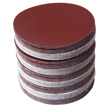 

WSFS Hot 30pcs/set 5inch 125mm Round sandpaper Disk Sand Sheets Grit 80/100/120/180/240/320 Hook and Loop Sanding Disc