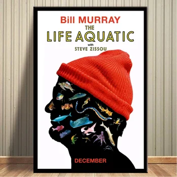 

The Life Aquatic with Steve Zissou Movie Poster Canvas Print Poster Home Decor Wall Art Pictures No Frame