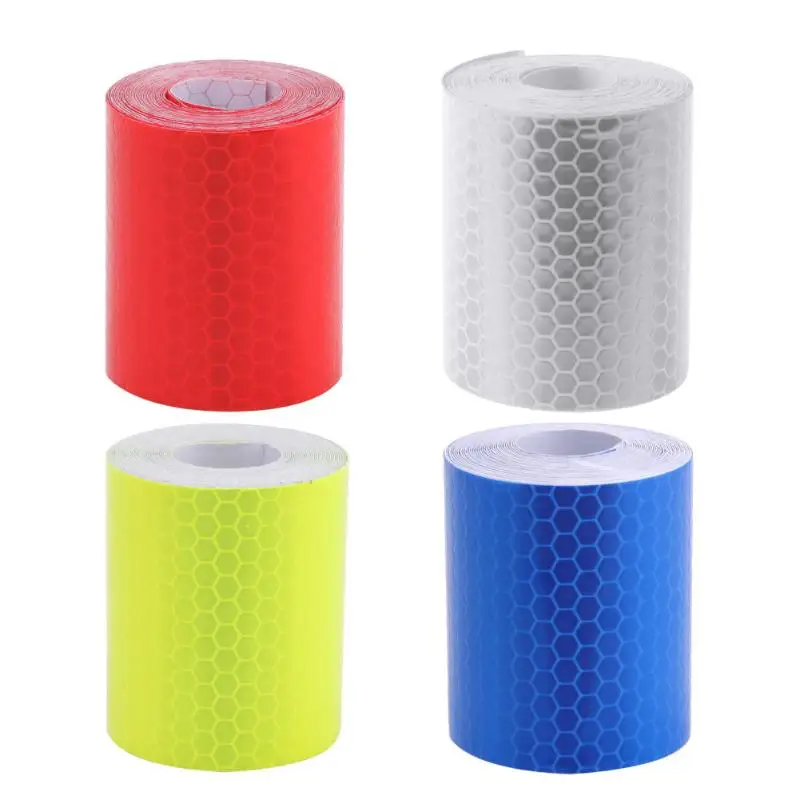 Car Styling Reflective Tape Stickers Self Adhesive Warning Safe For Automobile Material Covers Motorcycle Accessories | Автомобили и