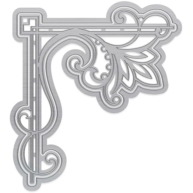 cutting dies Lace Flower Corner Frame Metal Cutting Dies New For 2019